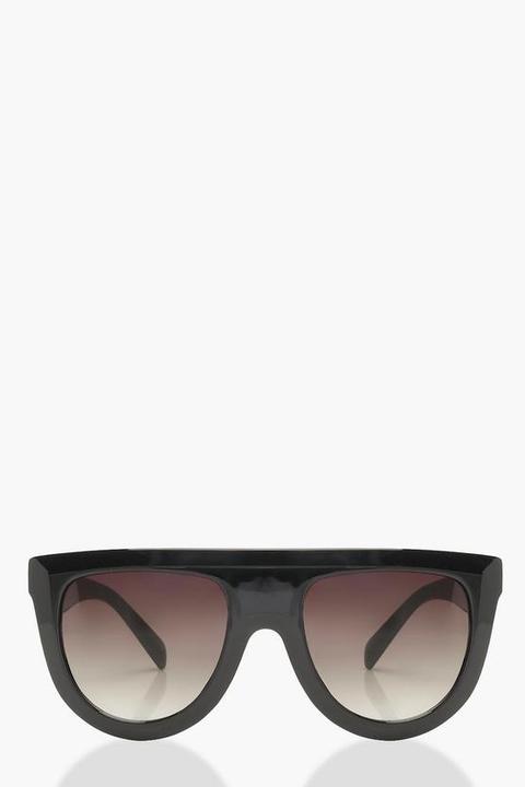 Oversized Flat Top Sunglasses