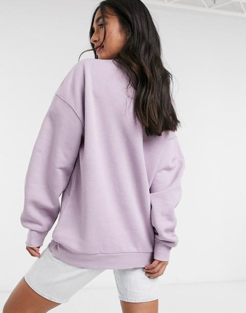 Lilac oversized outlet sweatshirt