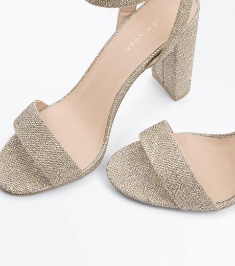 new look glitter heels