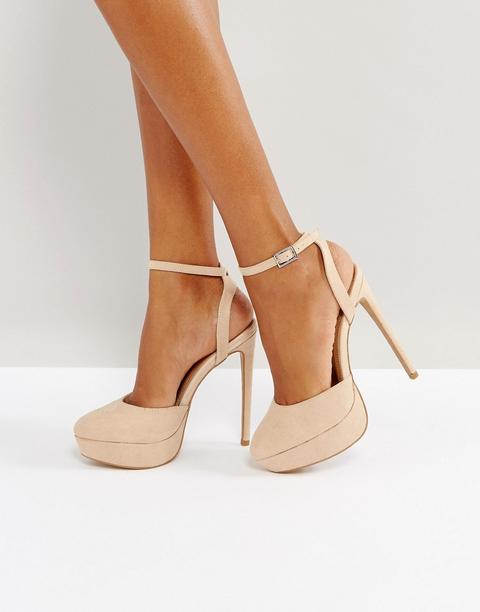 Asos - Paula - Scarpe Con Tacco E Plateau - Beige