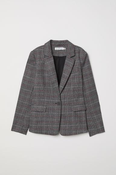 Checked Jacket - Grey