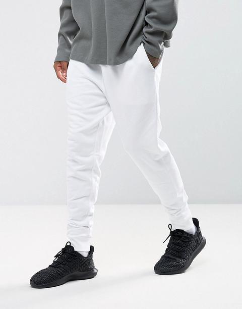 Asos Tapered Joggers In White