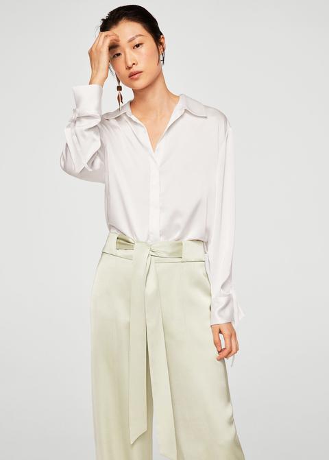 Satin Palazzo Trousers