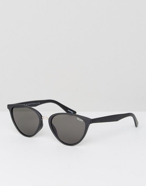 Quay Australia Rumours Cat Eye Sunglasses In Black