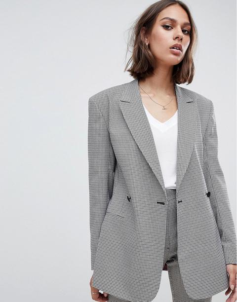 Asos Design Tailored Checked Blazer