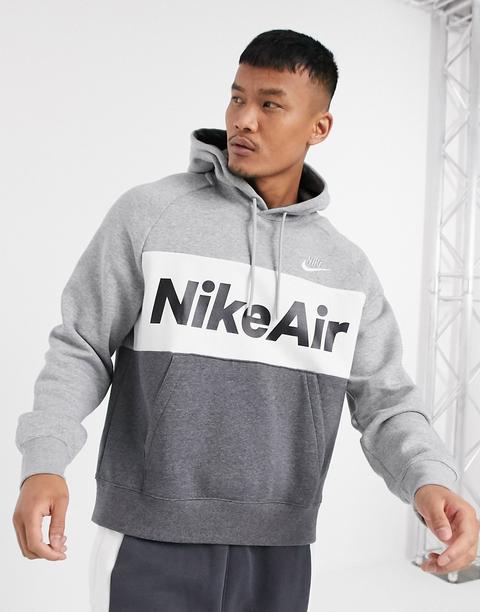 Sudadera Con Capucha En Gris Air De Nike