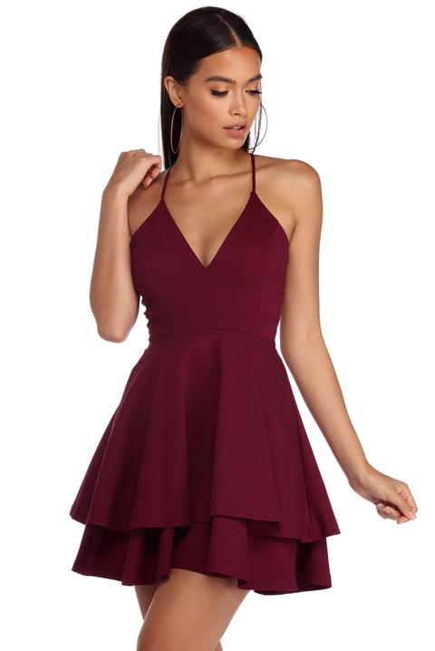 windsor maroon dress