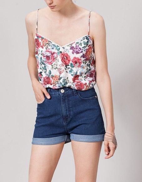 Short Super High Waist Jeans Medio