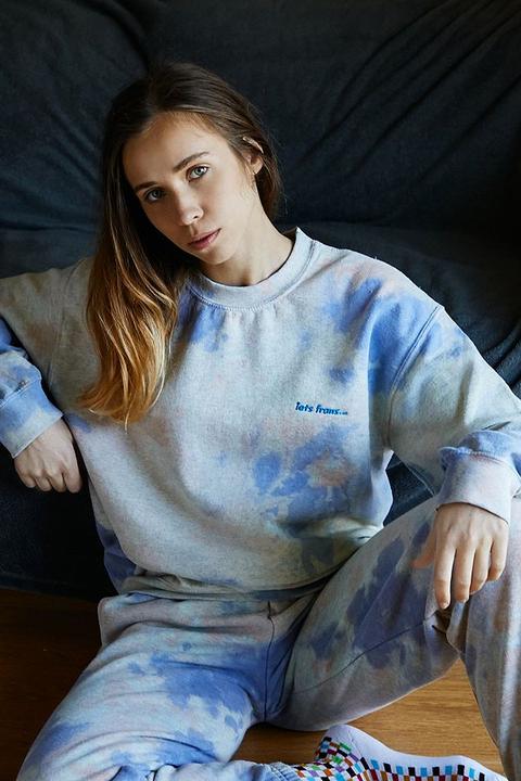 Iets Frans. Sunset Cloud Crew Neck Sweatshirt - Assorted M At Urban Outfitters