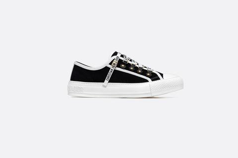 Sneaker Bassa Walk'n'dior In Tela Nera