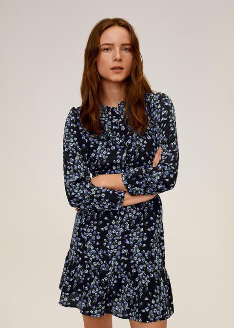 Vestido Fluido Estampado Floral