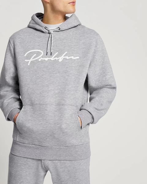 Prolific Grey Slim Fit Hoodie