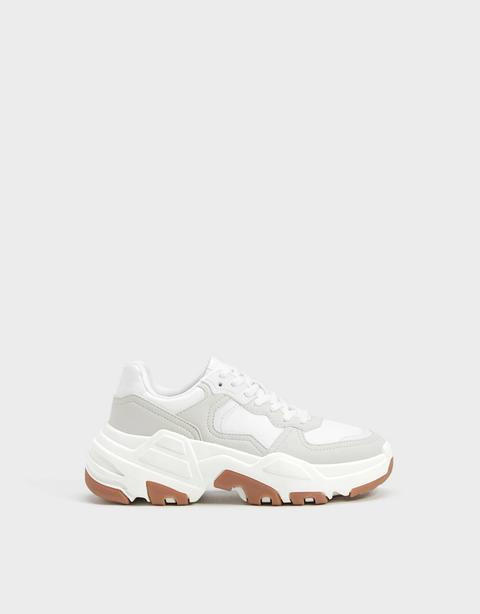 Sneakers Contrastantes Semelle Xl