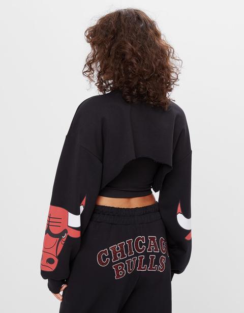 Sudadera Cropped Nba from Bershka on 21 Buttons