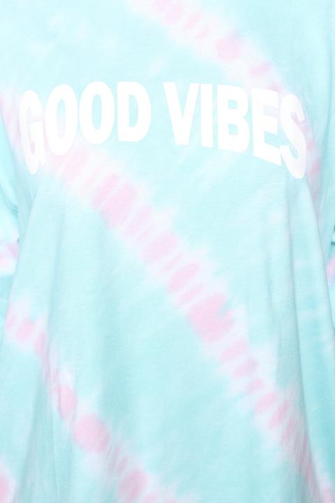 good vibes tie dye shirt