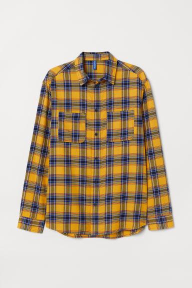 h and m yellow shirt