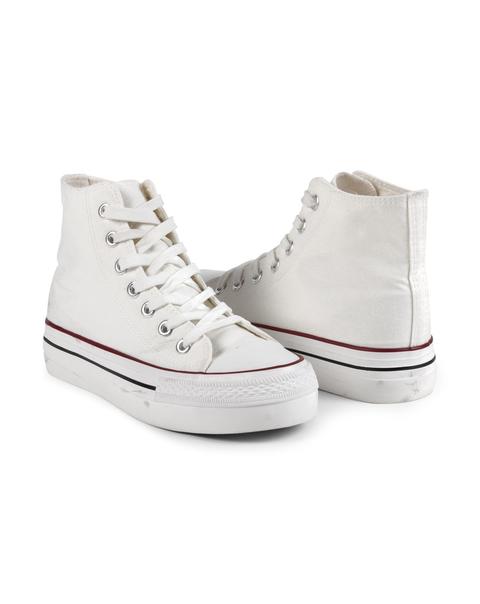 Zapatillas Doble Suela Botin White