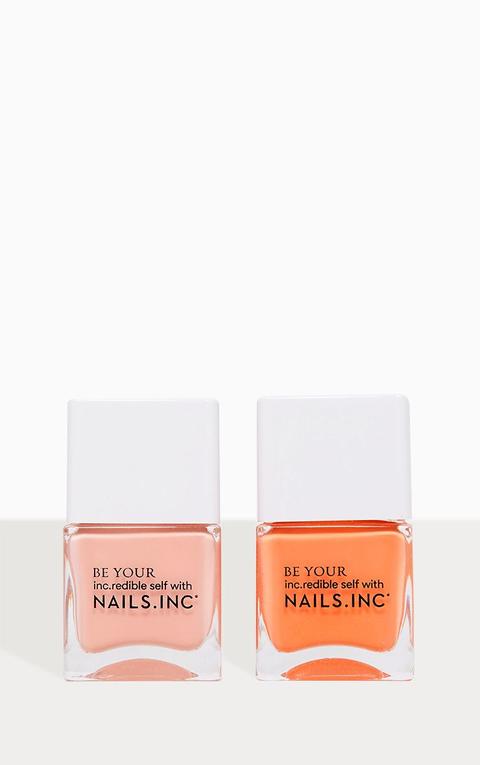 NAILS INC DUO IN KISS MY PEACH. Double nails Inc set... - Depop
