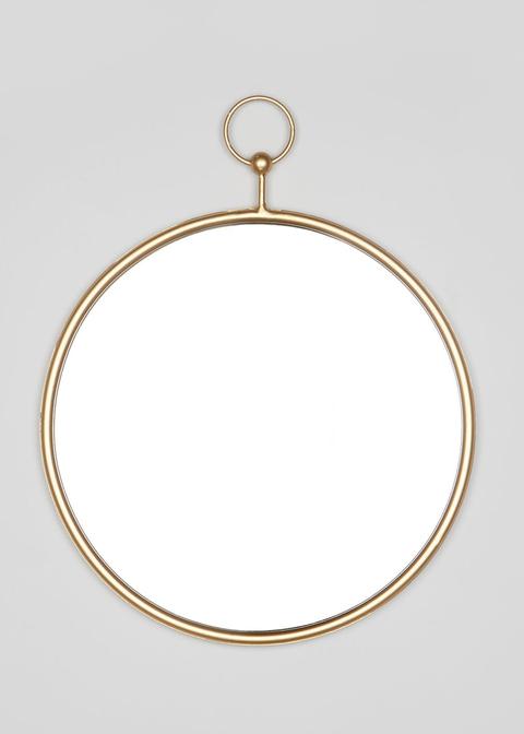 Hanging Circular Mirror (40cm X 35cm X 2cm)