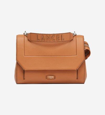 Sac Rabat Ninon En Cuir Grainé Beige Lancel