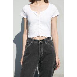 Zelly Ruffle Top From Brandy Melville On 21 Buttons