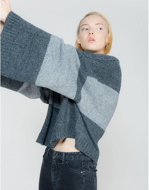 Jersey Mangas Oversize Bicolor