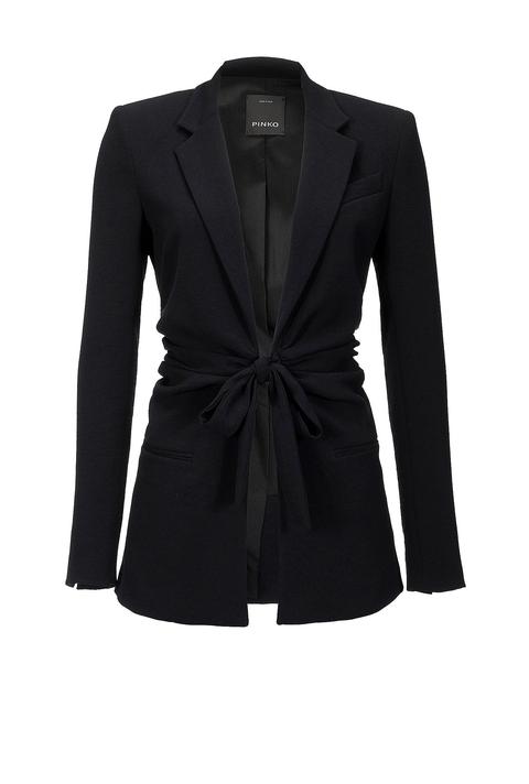 Blazer De Doble Sablé Lavado