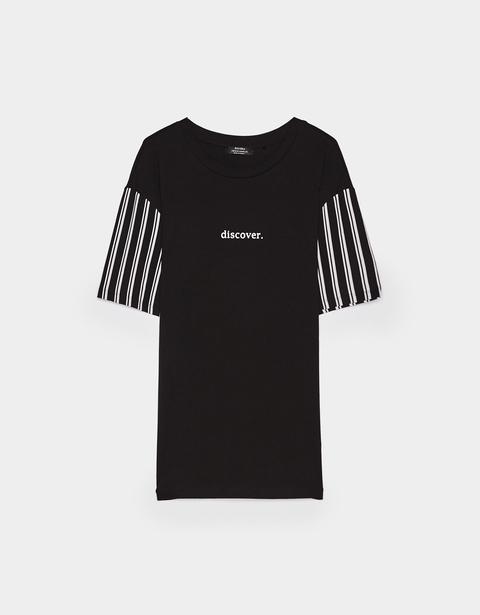 Camiseta Con Mangas De Rayas