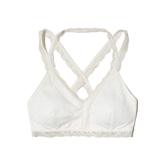 hollister white bralette