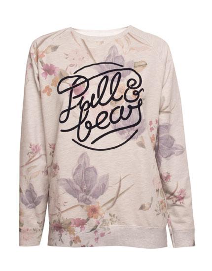 Sudadera Logo Flores