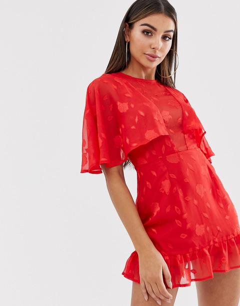 Lasula - Vestitino A Mantella Con Scollo Profondo