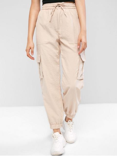 tan jogging pants