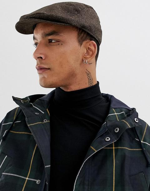 Boina Marrón Con Textura De Espiga De Asos Design