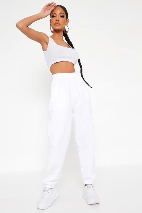 White Oversized Jogger , White