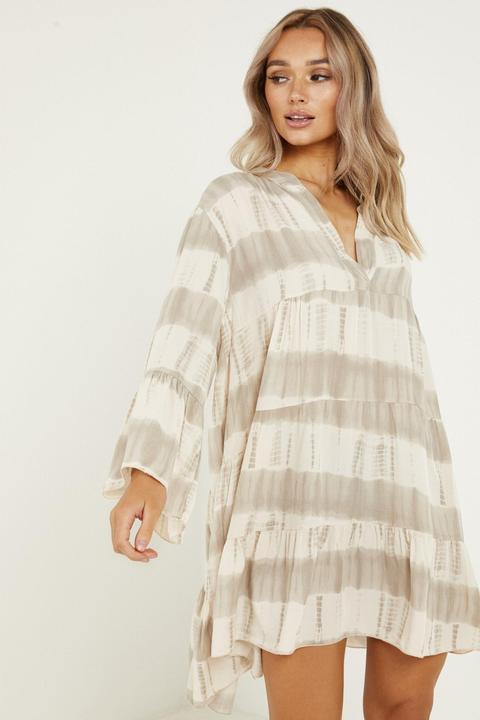 Stone Tie Dye Smock Dress