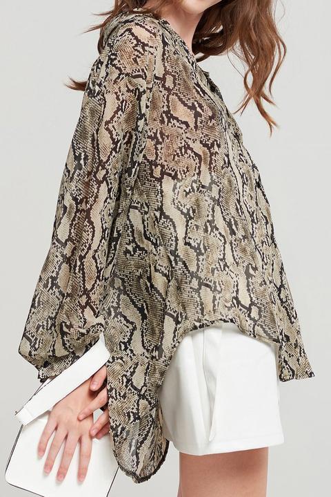 Harper Snake Print Shirt