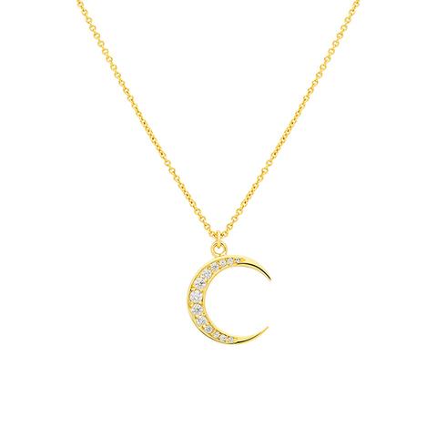 Shiny Moon Necklace - Maria Pascual Shop