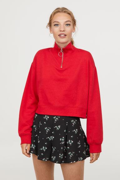 Stand-up Collar Sweatshirt