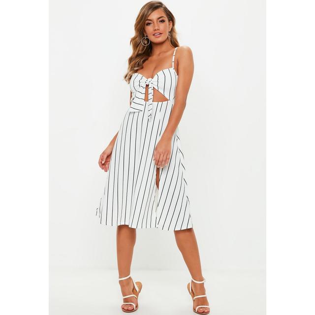 Missguided tie front top dress