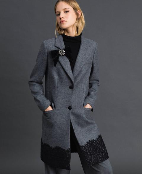 Cappotto In Panno Con Pizzo from Twin Set on 21 Buttons