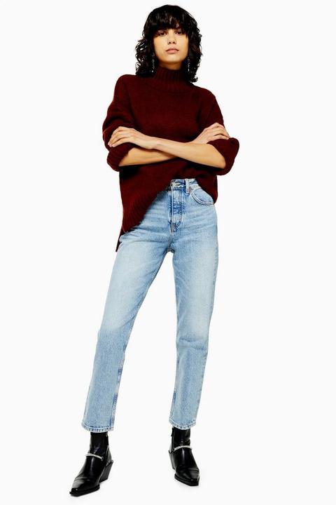 Bleach Wash Editor Straight Jeans