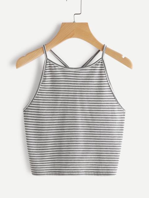 Pinstriped Cami Top