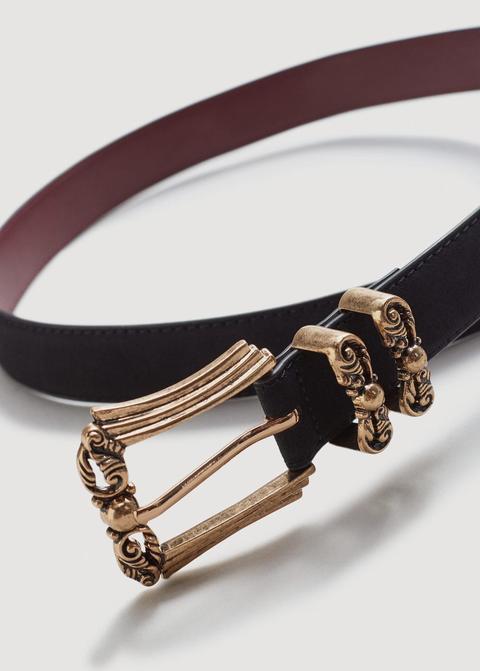 Embossed Buckle Belt