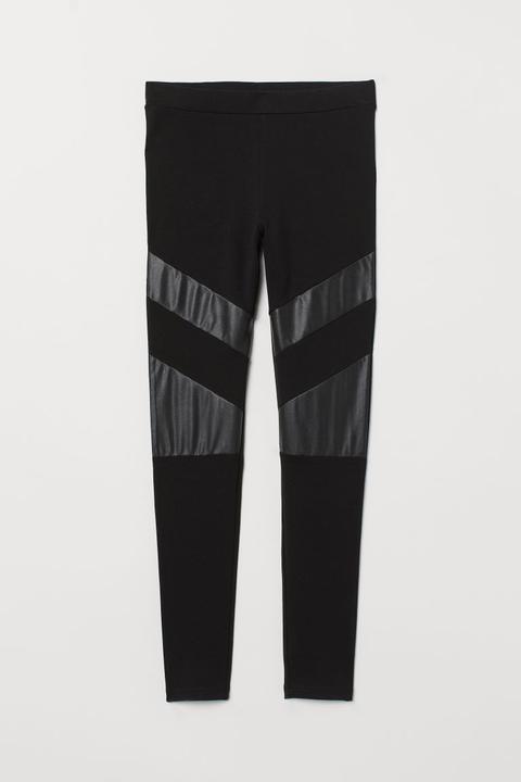 Legging En Jersey - Noir