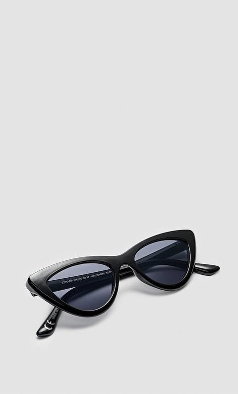 Stradivarius Lunettes De Soleil Œil De Chat Noir 103