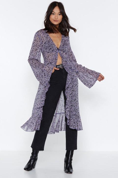 Take Leaf Longline Blouse