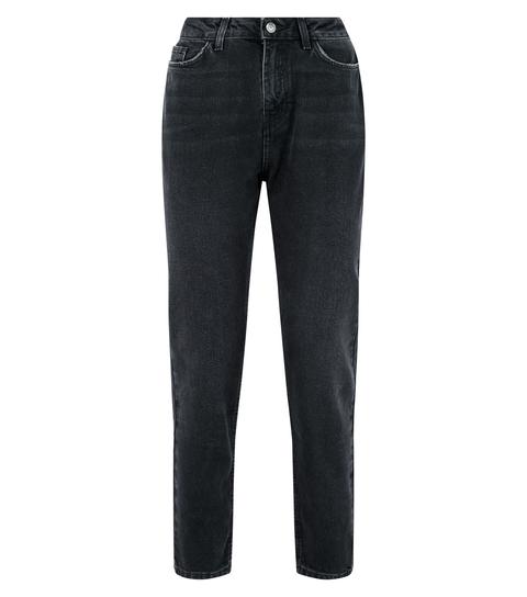 Black Tori Mom Jeans New Look