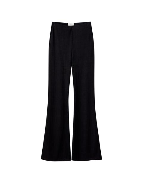 Pantalón Flare Canalé Negro