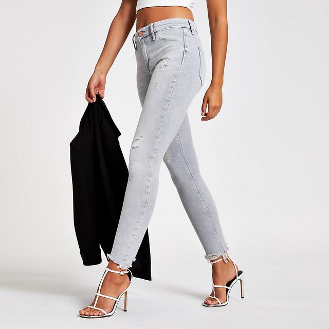 river island grey jeggings