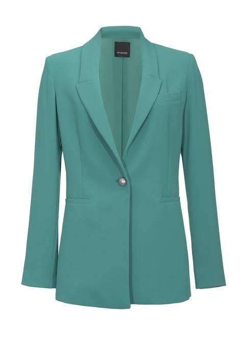 Blazer De Crepé De Poliéster